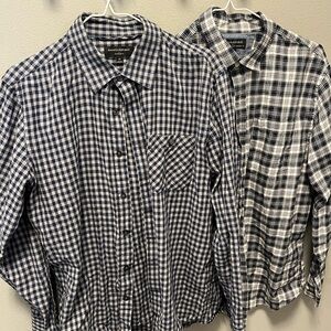 Men’s M Banana Republic Checkered Button-Up Shirts